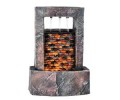 OK LIGHTING 1-Light 10.25 in. Antique Chrome LED Fountain
