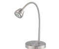 Illumine 1-Light LED Table Lamp Polished Steel Finish