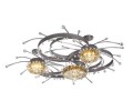 Kalco 6143 / DRUM Crystal 3 Light Chandelier With Drum Crystal Bowls And Drop Crystals Included From the Galaxy Collection