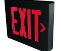 Dual-Lite SESRBNE Red LED Wall / Ceiling Mount Emergency Exit Sign - Battery Included