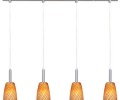 ET2 E94144 Contemporary / Modern Four Light Down Lighting LED Island / Billiard Fixture from the Carte Collection