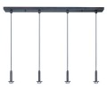 ET2 ES94004 Contemporary / Modern Four Light Island / Billiard LED Frame from the Carte Collection