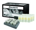 Bulbrite 770112 LED/CANDLE12 Rechargeable Glass Vase LED Candles 12-PK Bulb (1 Pack)