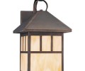 Sea Gull Lighting 80513S Craftsman / Mission Single Light Medium Outdoor LED Wall Sconce from the Prairie Statement Collection