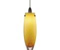 LBL Lighting Icicle Amber LED Fusion Jack 1 Light Track Pendant