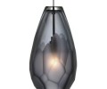 LBL Lighting Briolette LED Smoke 6W 2-Circuit Rail 1 Light Mini Pendant