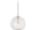 LBL Lighting Bulle Clear Monorail 1 Light Track Pendant