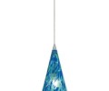 LBL Lighting Cone II Blue-Green Monorail 1 Light Track Pendant