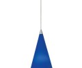 LBL Lighting Cone III Blue LED 2-Circuit Rail 1 Light Track Pendant