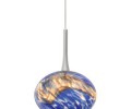LBL Lighting Neptune I Blue LED Monorail 1 Light Track Pendant