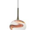 LBL Lighting Neptune I Opal 50W Monopoint 1 Light Track Pendant
