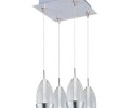 ET2 E94752 Luxe 4 Light Bubble Shade LED Foyer Pendant