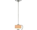 Thomas Lighting M2644 Contemporary / Modern 1 Light LED Mini Pendant with Silk Drum Shade from the Tarragon Collection
