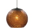 LBL Lighting Mini Rock Candy G LED Dark Amber 6W Monopoint 1 Light Mini Pendant