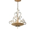 Corbett Lighting 156-43 Crescendo 3 Light Crystal and Hand Crafted Iron Foyer Pendant
