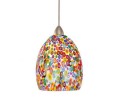 WAC Lighting MP-LED515-MF LED Monopoint Fiore Pendant with Millefiore Glass - Canopy Included