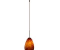 Besa Lighting XL-1713-BR Single Light LED Pendant with Bronze Metal Finish from the Pera 6 Collection