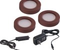 Maxim 53853BRZ LED Under Cabinet Light Disc Starter Kit from the CounterMax MX Collection