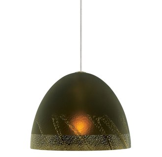LBL Lighting Mojave Green LED 2-Circuit Rail 1 Light Track Pendant