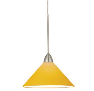 WAC Lighting MP-LED512-AM LED Jill Monopoint Pendant with Amber Glass - Canopy Included