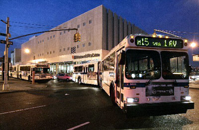 Public transport and LED lights in New York