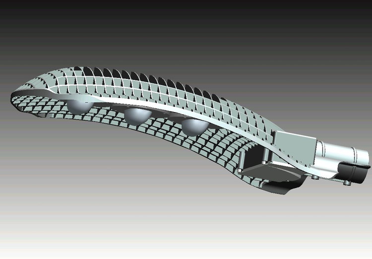 Analysis of the light attenuation of LED roadway lighting applications