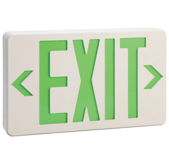 Design House 512962 Emergency Exit Sign with Green Light, 11-7/8