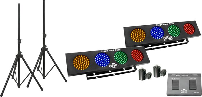 Chauvet Stage Bank Stage Lighting System w/Stands