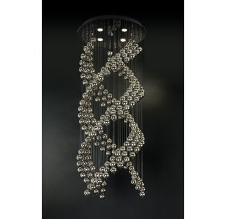 Trend Lighting TP9514 Polished Stainless Steel Chandelier from the Octave Collection