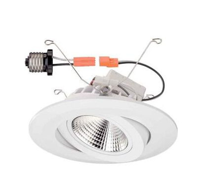 6 in. White Gimbal Recessed LED light
