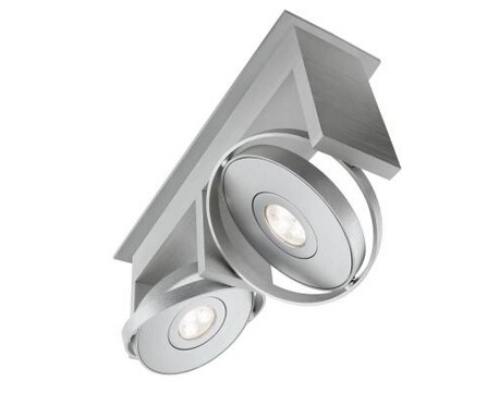 2-Light Integrated Ceiling LED Track Lighting Fixture