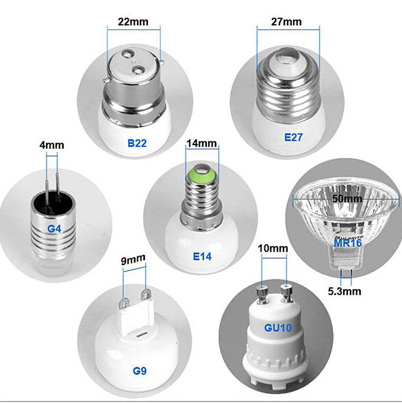 led bulb base type