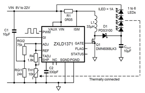 Thermistor reliability in LED lighting