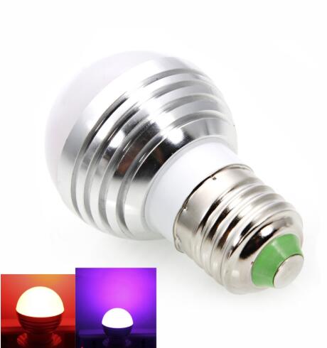 E27 3W RGB Light Bulb with Remote Control