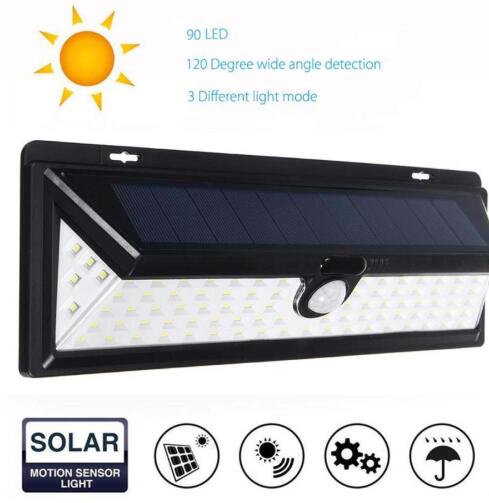 Outdoor Solar Motion Sensor 90 LED wall flood light