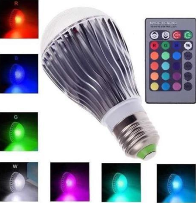 16 Colors Changing 9W E27 RGB LED Light Bulb
