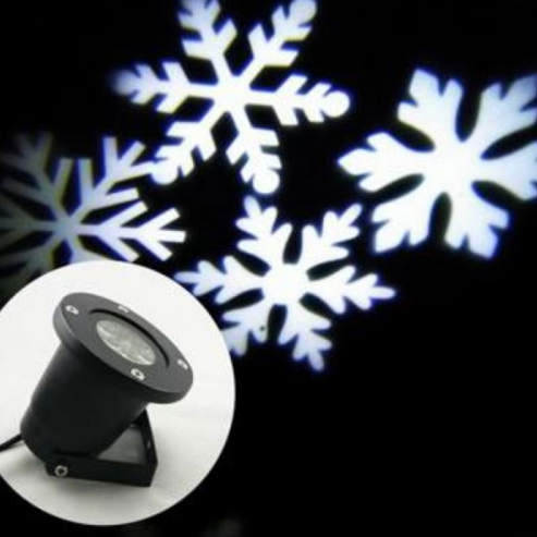 Snowflake Landscape Projector LED Holiday Xmas Lamp