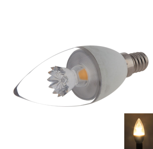 E14 C37 5W 400-420LM COB LED Candle Lamp