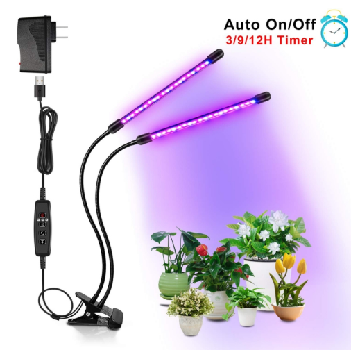 Indoor 3 Head Divided Adjustable LED Plants Light