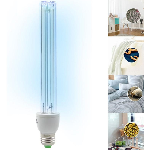 15W UV Ozone  Anti-Bacterial Ultraviolet Disinfection Germicidal Lamp