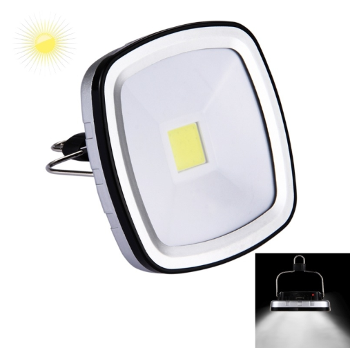 3W 270LM COB Portable Solar LED Rechargeable Camping Tent Light