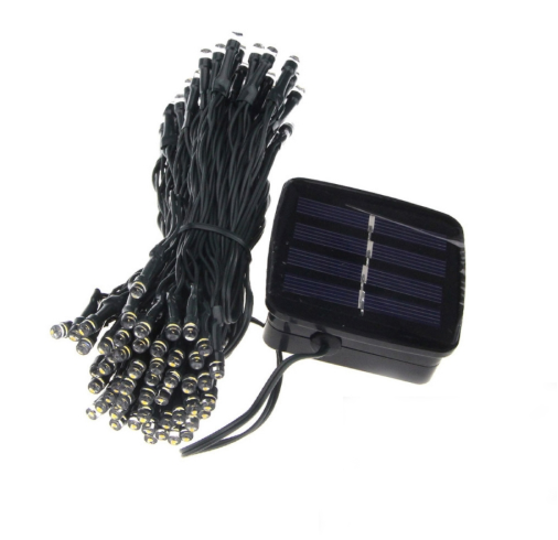 Solar Powered Holiday 6W 100-LED String Light