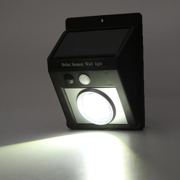 COB Solar Power Waterproof Motion Sensor LED Garden Wall Light