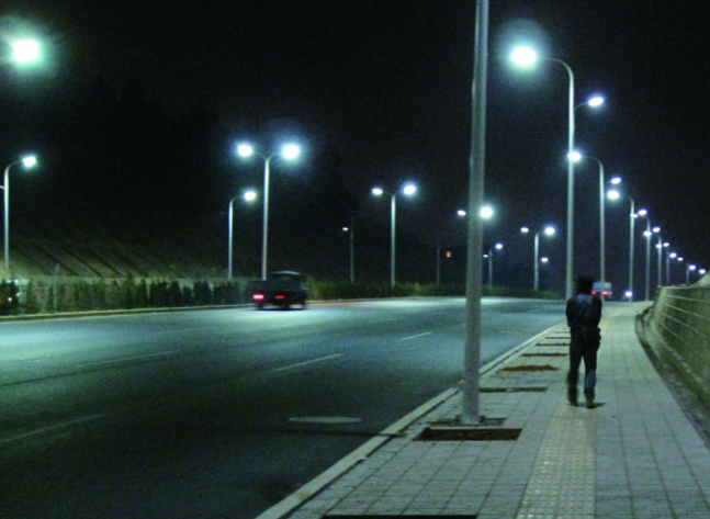 Street lighting in Pubei Yi Nationality Township, Yimen County, Yuxi, Yunnan