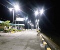 Baoshan Town LED solar street light project completed