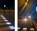 Add LED lights to pedestrian crossings in suburban Paris