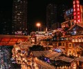 The square in front of the Luzhou High-speed Railway Station in Sichuan Province was officially lit up after being illuminated