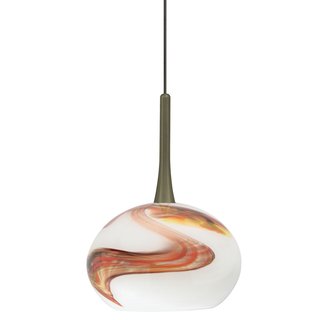 LBL Lighting Neptune I Opal LED Monopoint 1 Light Track Pendant