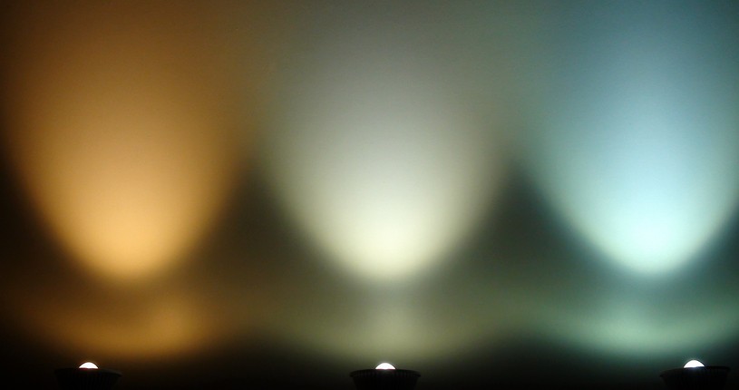 Physiological needs interior white LED lighting