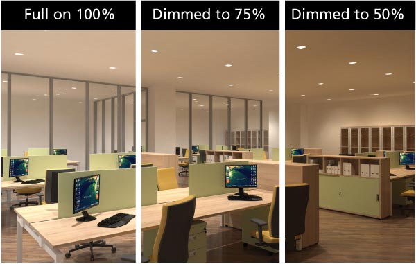 Different points of different LED lighting installation